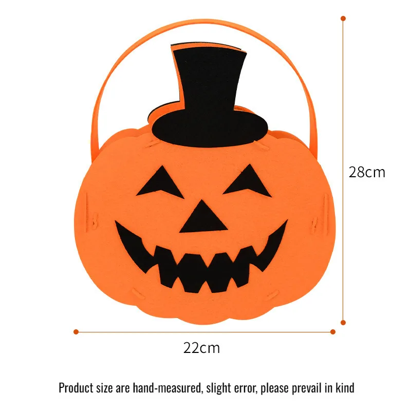 Halloween portable luminous pumpkin lantern material package kindergarten decoration pumpkin lantern