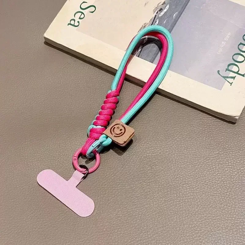 Woven Phone Lanyard with Creative Keychain and Anti-Lost Wristband