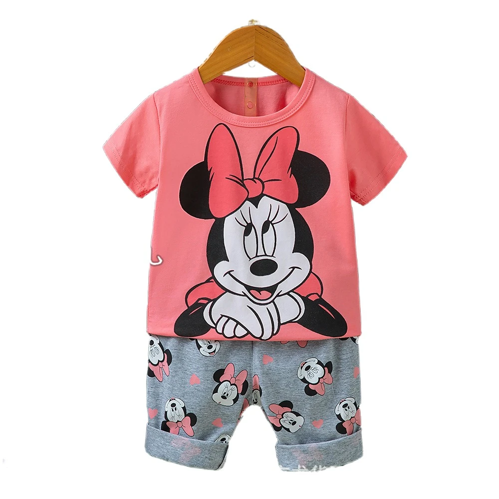 new baby clothing set	 High quality Baby Girl Clothes summer Newborn Baby Clothing Set 2pcs Kids Clothes Set Toddler Kids Clothes Pajamas Minnie Mouse newborn baby clothing gift set
