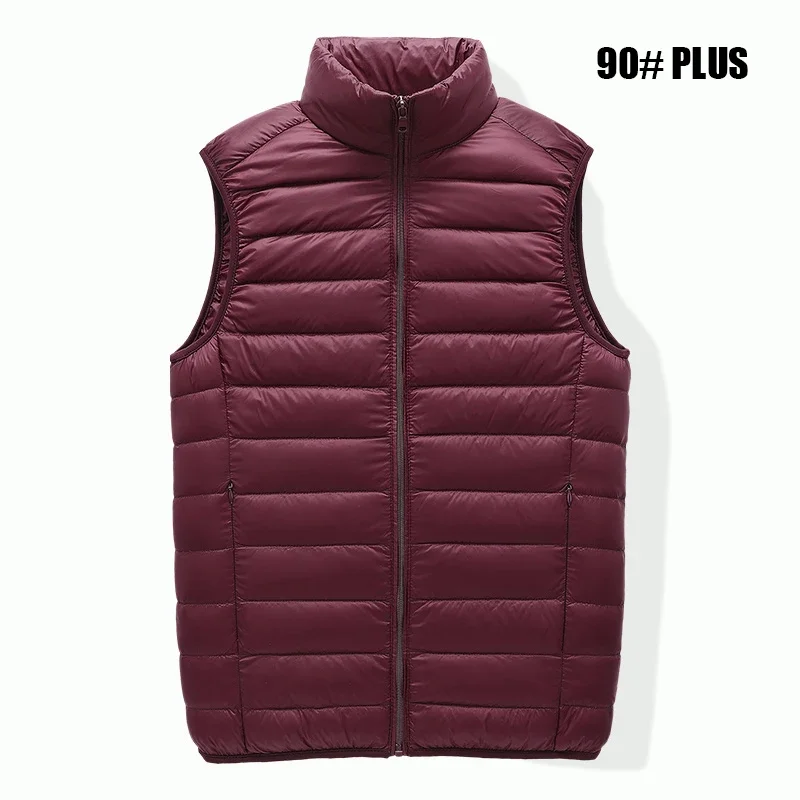 90% White Duck Down Waistcoat Worn Example