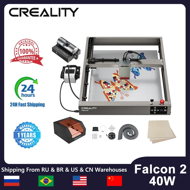 Creality Falcon2 40W  First Laser Engraver with Adjustable Light Beam 
