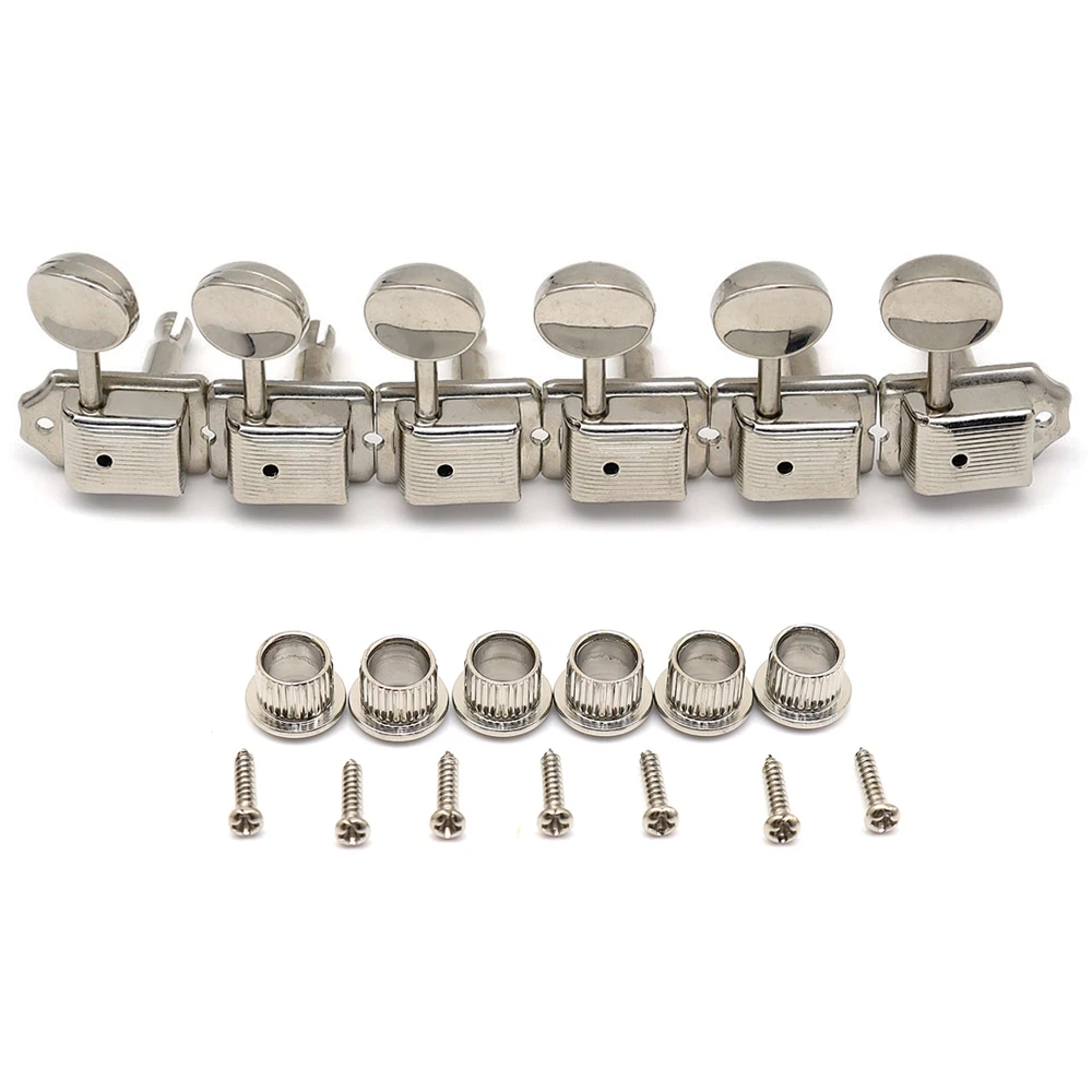 ギターチューニングピース ギターチューニングペグ チューナー マシンヘッド 3L 3R 金属製弦チューニングペグ クラシックパーツ 黒3L3R シール チューナーマシンヘッドギターチューニングキーアコースティックギターチューニングペグ ギターマシンヘッドチューナー 3R3L ... マシンヘッド ギター交換部品 1セット3R3Lギターアクセサリー用のチューニングペグチューナー3+3