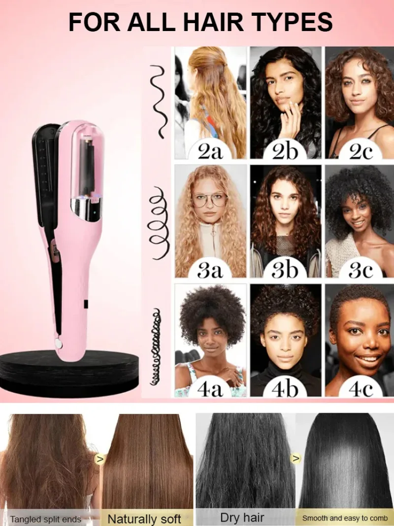 Women's Hairdresser Automatic Multifunctional Clipper 2in1 Hair Styler 5