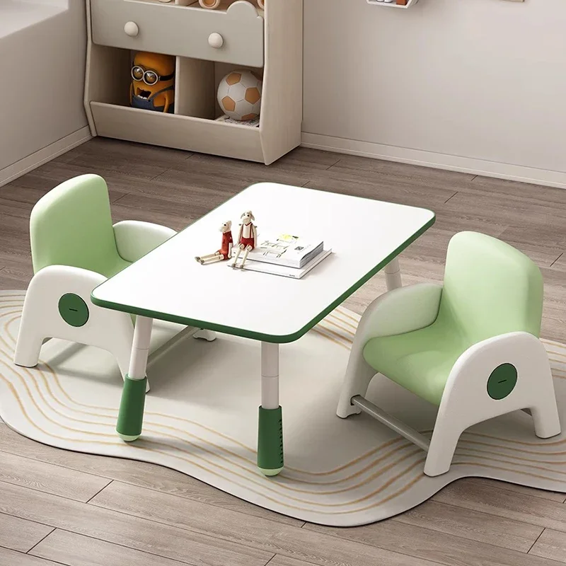 Kid Children's Desk Child Study Table Tables School Supplies Set Kids Childrens Furniture Small Chair Room Classroom Student