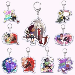 The Owl House Keychain Luz Noceda King Eda Hooty Acrylic Key Chain Pendant Key Ring Keychains for Bag Pendant Accessories Gift