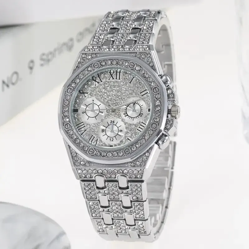 Women Watches Diamond Gold Rhinestone Bracelet