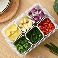 Boîte de conservation des aliments pour réfrigérateur, boîte de conservation des aliments, gingembre, ail, oignon, poivre, panier de vidange de fruits et légumes, organisateur de cuisine 4