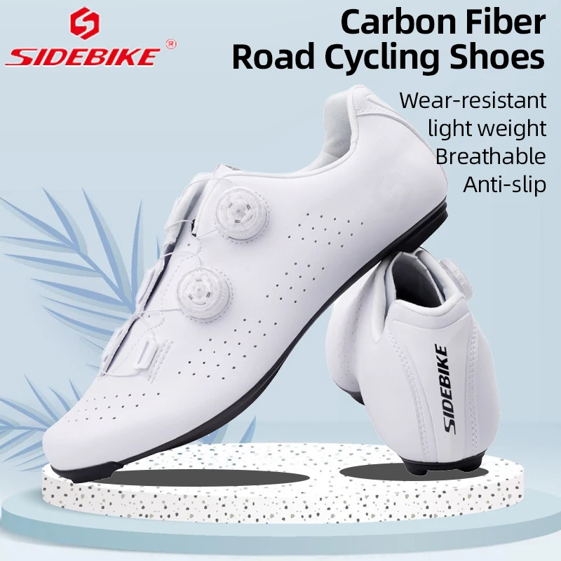 

SIDEBIKE Cycling Sneaker MTB Shoes Men Road Bike Shoes Carbon Fiber Sole Breathable Racing Bicycle Mountain Cycling Equipment