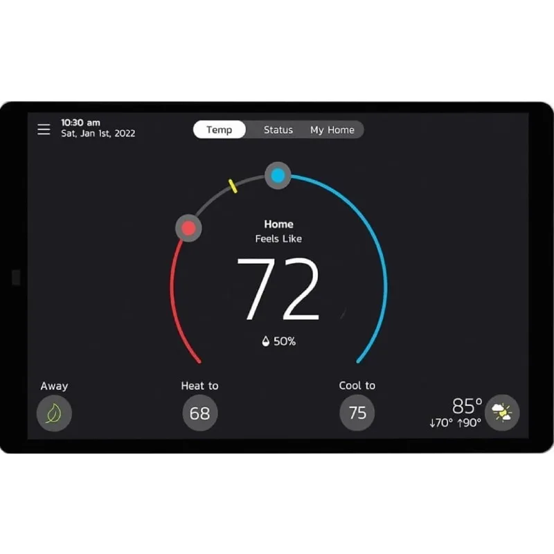 Lennox S40 (22V24) Smart Thermostat, Touchscreen, Communicating System Control, Programmable, Remote Access, Wi-Fi and Alexa