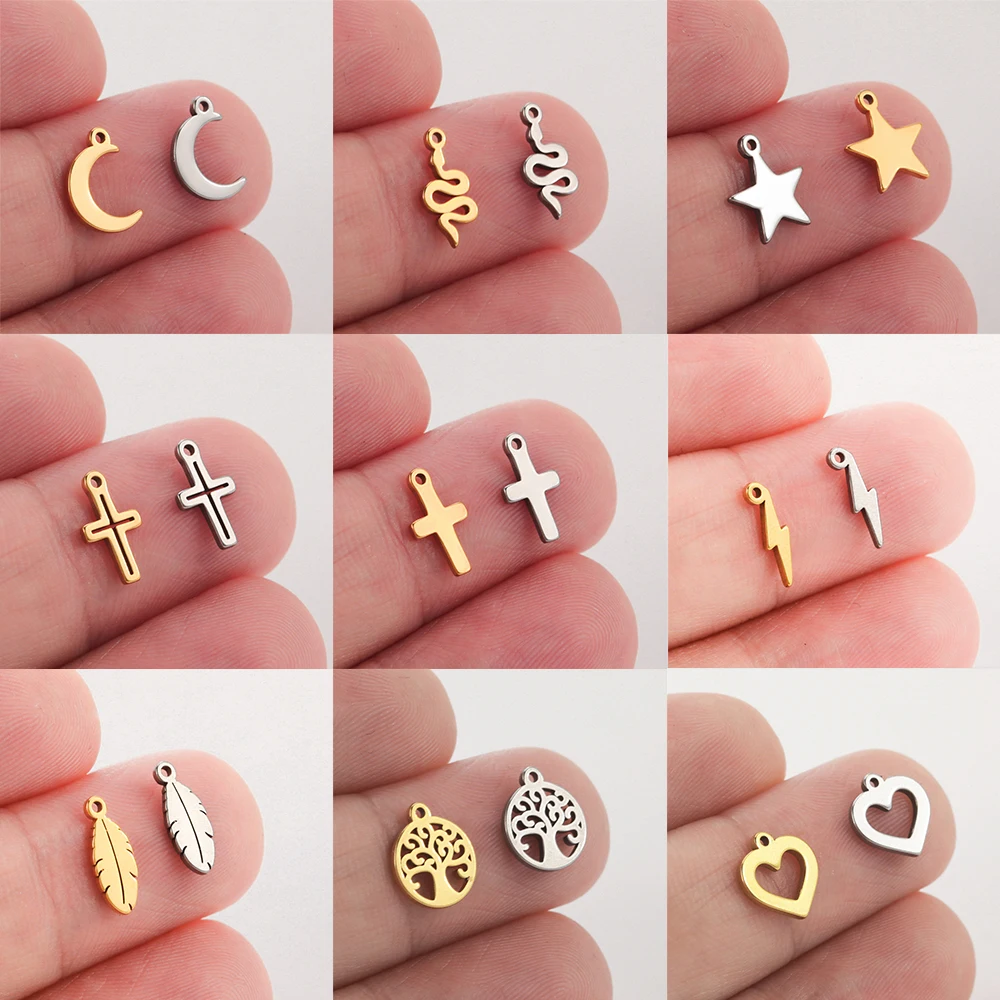 Breloques Mauvais œil En Acier Inoxydable, Pendentif Circulaire Irrégulier, Fournitures Pour La