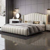 Lit double moderne de 2x2,2 m, design simple, tête de lit de type italien, cadres de lit, meubles pour chambre à coucher, muebles para dormitorio 2