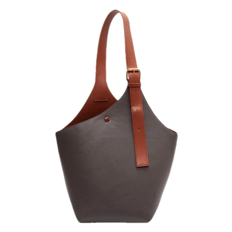 

Сумка на плечо женская в стиле ретро, саквояж большой вместимости для работы и подмышек, простая повседневная сумочка-мешок через плечо