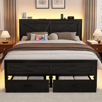 Farmhouse LED Bed 1