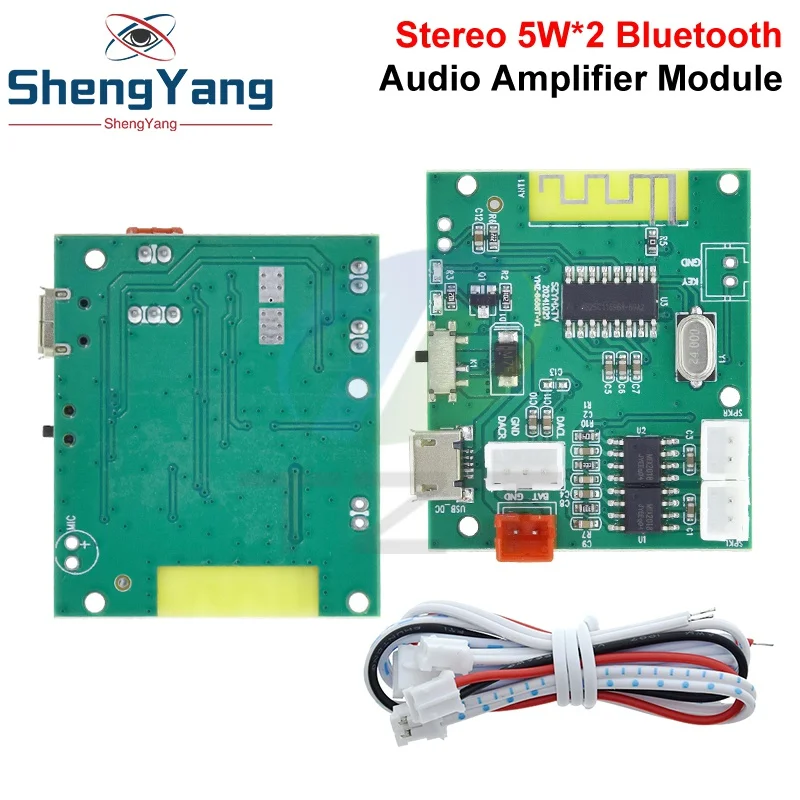 5W + 5W 3,7V 5V Miciro USB TWS Bluetooth 5,3 Power Verstärker Bord Echte Wireless Stereo modul für Auto Hause Lautsprecher Subwoofer DIY