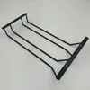 Black Metal Wine Glasses Holder Wall Mount for Kitchen Bar Wine Glass Hanger Cup Rack Stemware Hanging Cupboard Organizier 6