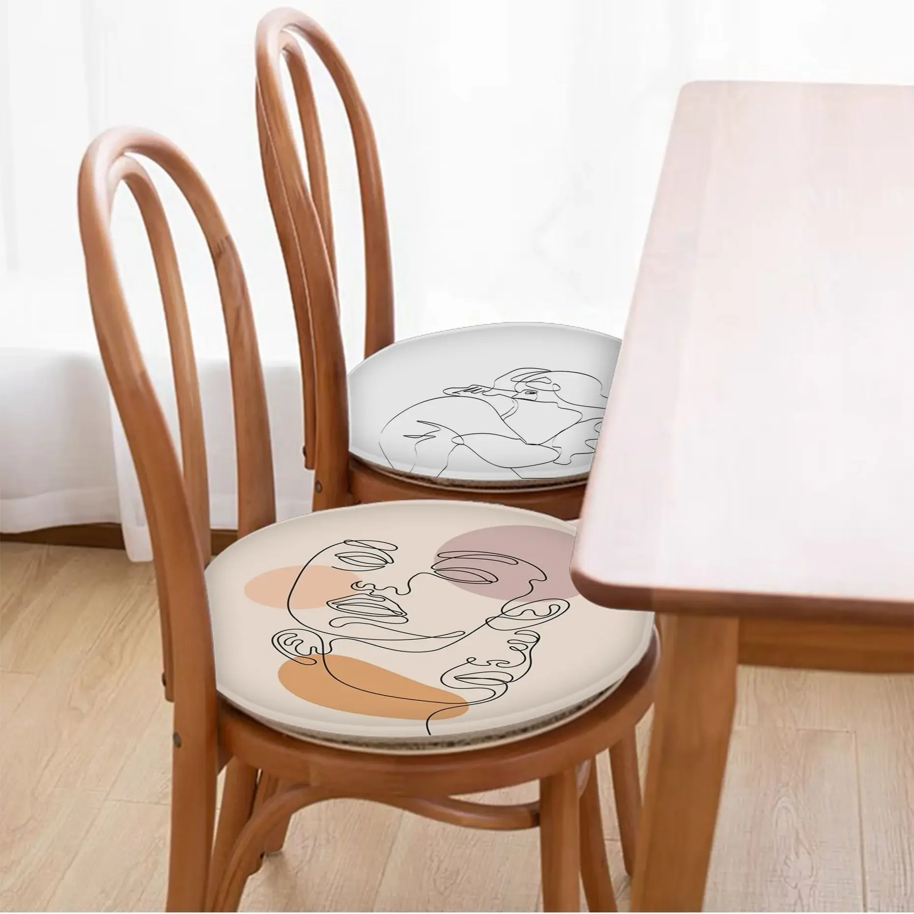 

Print Couple Decorative Chair Mat Soft Pad Seat Cushion For Dining Patio Home Indoor Outdoor Garden Outdoor Garden Cushions