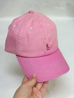 Casual Monogram Cotton Baseball Cap for Men and Women Hand-Dyed Soft Fabric Dad Hat with Hand-Embroidered Letters - Image 5