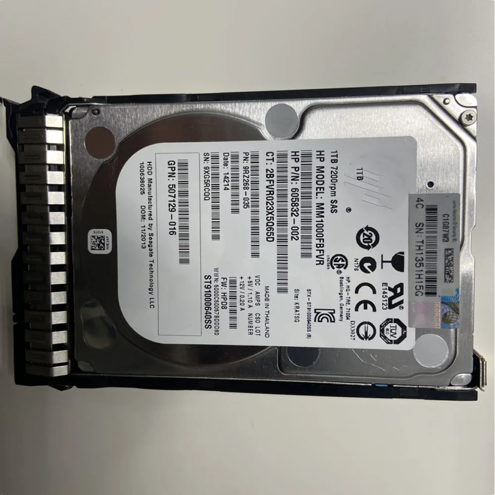HP 653954-001 652749-B21 SAS 7.2K 2.5 G8 G9  ϵ ũ 1TB