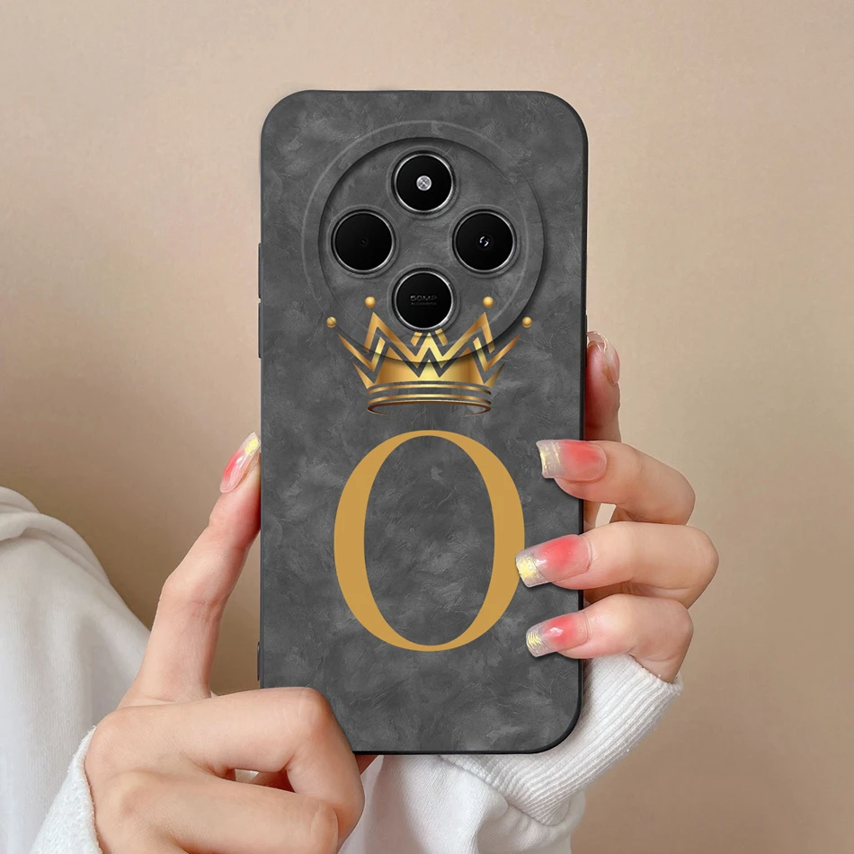 Wave Light Letters Phone Cover - Soft Liquid Silicone Anti-Drop Case in Elegant Design