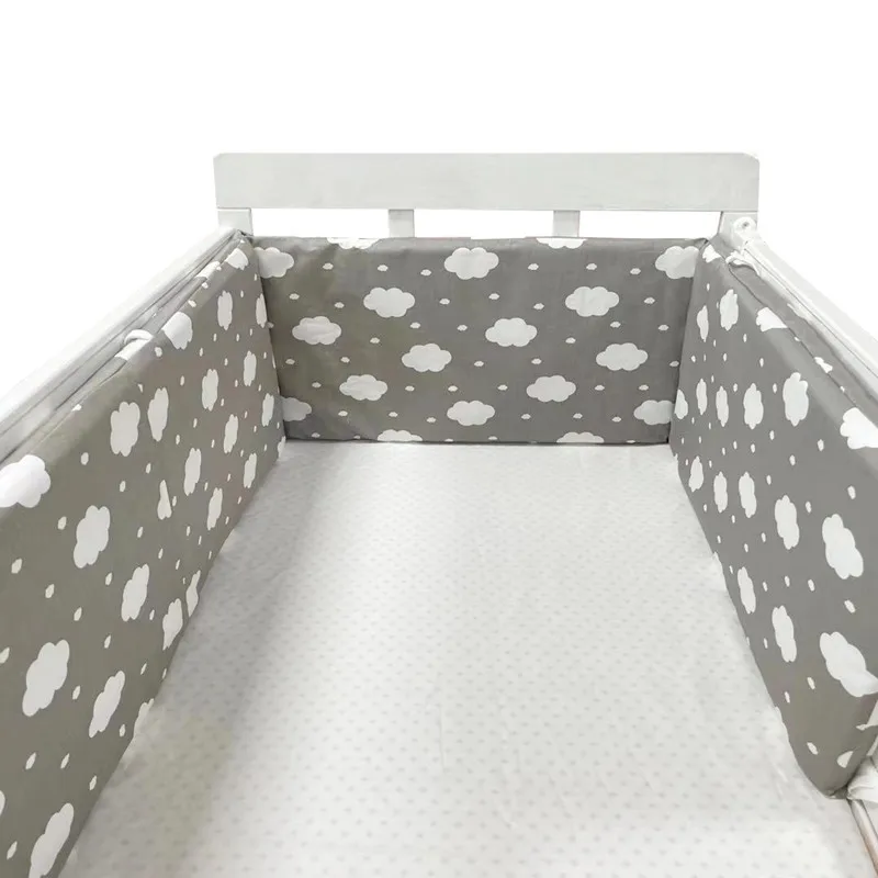 

200*30cm Baby Bed Bumpers Crib Fence Cotton Bed Protection Railing Thicken Bumper Crib Cot Protector Baby Bedding Accessories