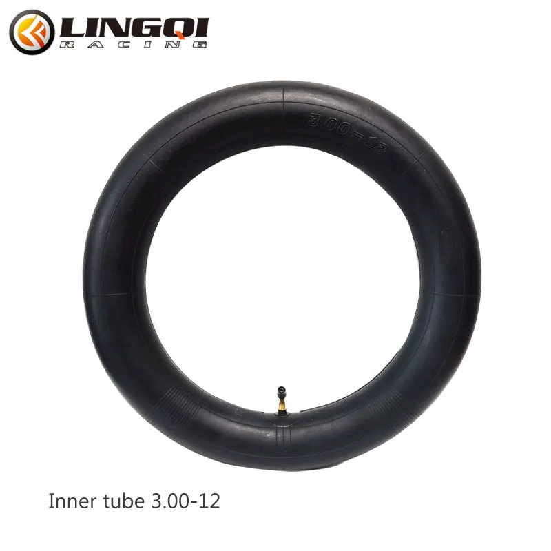 

LINGQI Pit Dirt Bike 3.00-12 Inner Tub Motorcycle Tire 80/100-12 for Front Rear Wheel Tires Off Road 110cc 125cc Moped Scooter