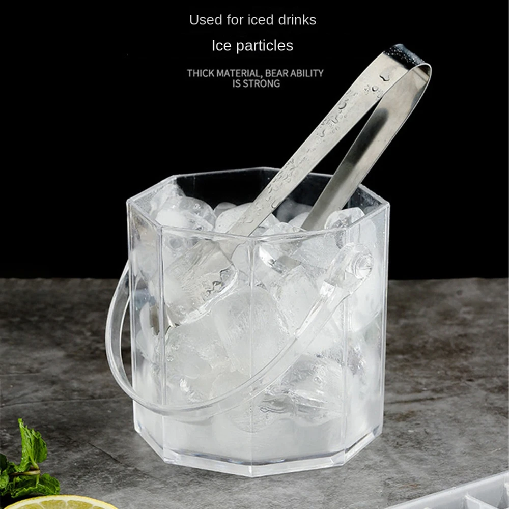 Transparent Wine Ice Cooler For Party Home Whisky Ice Bucket Champagne Bucket Thermal Beer Bar Accessories