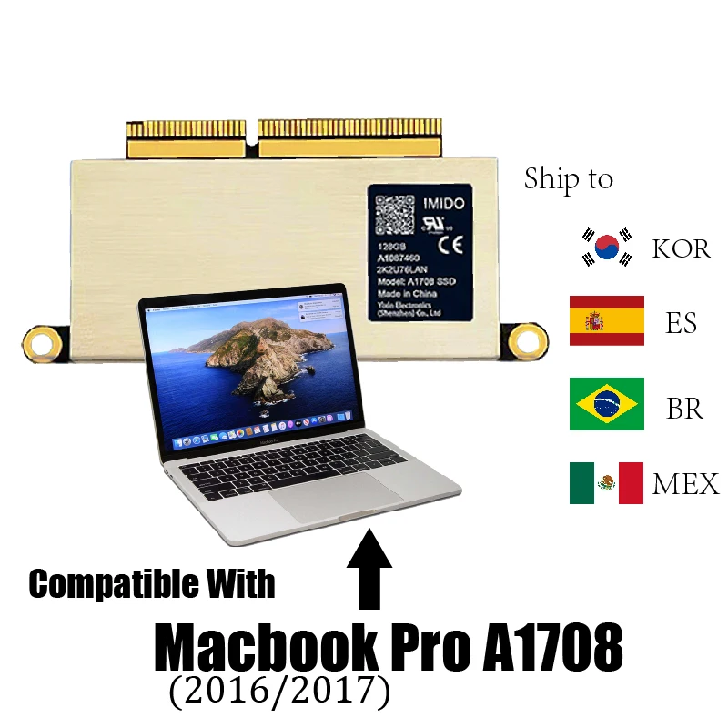 Macbook Disco SSD 1tb Para Laptop Compatible With A1708 Model