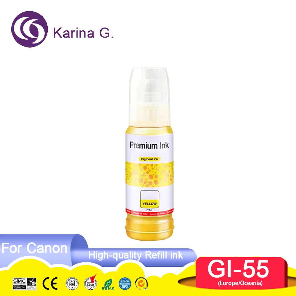 GI55 GI-55 GI 55 Premium Compatible Bottle Water Based Refill Pigment Ink for  M