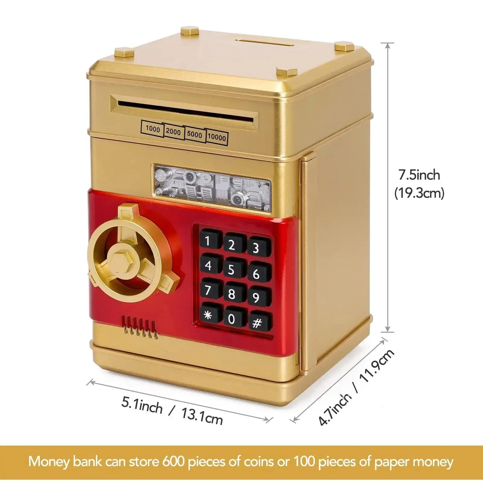 Child Gift Electronic Password Money Box Coins Cash Automatic Bank Mini Lock Money Code Box Safe Saving Piggy Counter