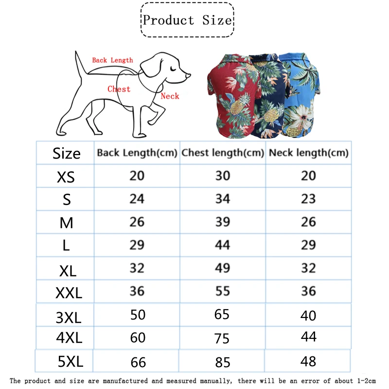 Pet Dog Shirt Summer Dog Clothes Cool Beach Hawaiian Style Dog Cat Shirt Short Sleeve Coconut Tree Printing New Fashion Gift for Pet