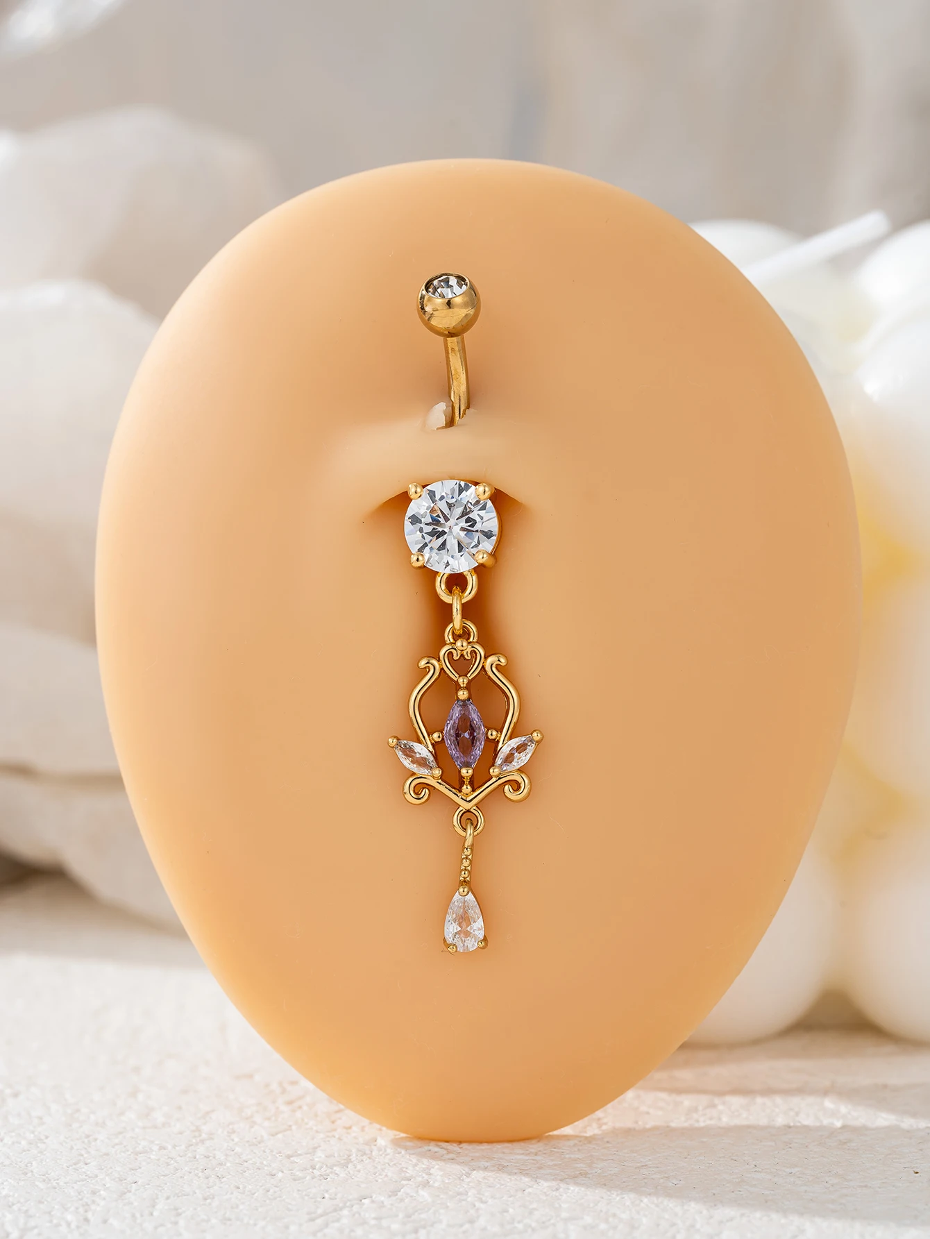 Womens Party Accessories Copper Belly Button Ring