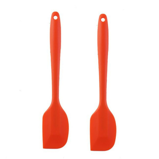 2Pcs 21CM Silicone Spatula Cream Butter Baking Scraper Cake Spatula Mixer Cooking Cake Brushes Kitchen Pastry Tools