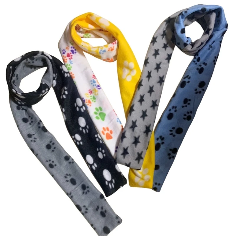 

B36D Winter Soft Plush Cartoon Scarf Animal Paws Warm Scarf Windproof Scarves