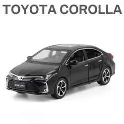 1:32 Scale Toyota Corolla Hybrid Diecast Car with Sound and Light - Pull Back Toy Vehicle (Black)