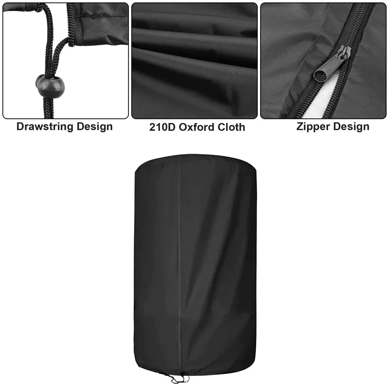 Multilayer Tire Cover Waterproof Coated Oxford Cloth Zipper Multilayer Tire Cover Wheel Protector Car-cover