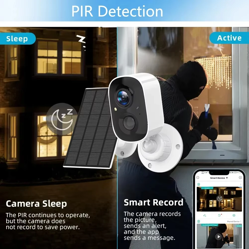 16채널 NVR 5MP 무선 태양광 카메라 시스템 키트 실외 WiFi 태양광 보안 카메라 세트 양방향 통화 PIR 감지 EseeCloud IP Pro