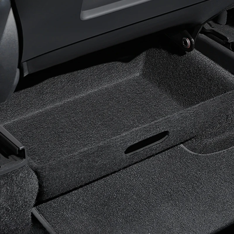 

The under-seat storage box is compatible with Tesla Model Y driver and passenger seat Tesla Model Y accessories