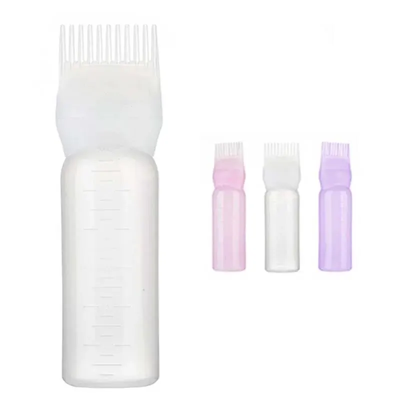 Hair Dye Applicator Brush Bottles Dyeing Shampoo Bottle Oil Comb Hair Dye Bottle Applicator Hair