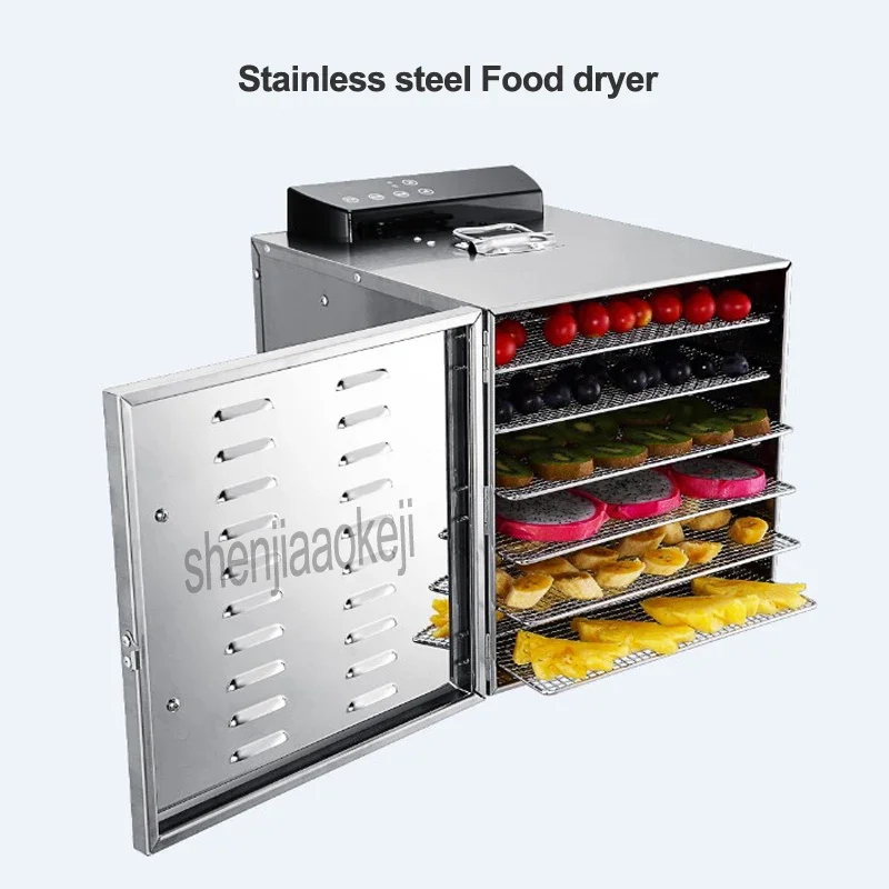 NEW LT-01 Fruit Drying Machine 6-Layers Stainless Steel Food Dehydrator Home Electric Fruit Vegetable Meat Herbs Food Dryer 220V 3