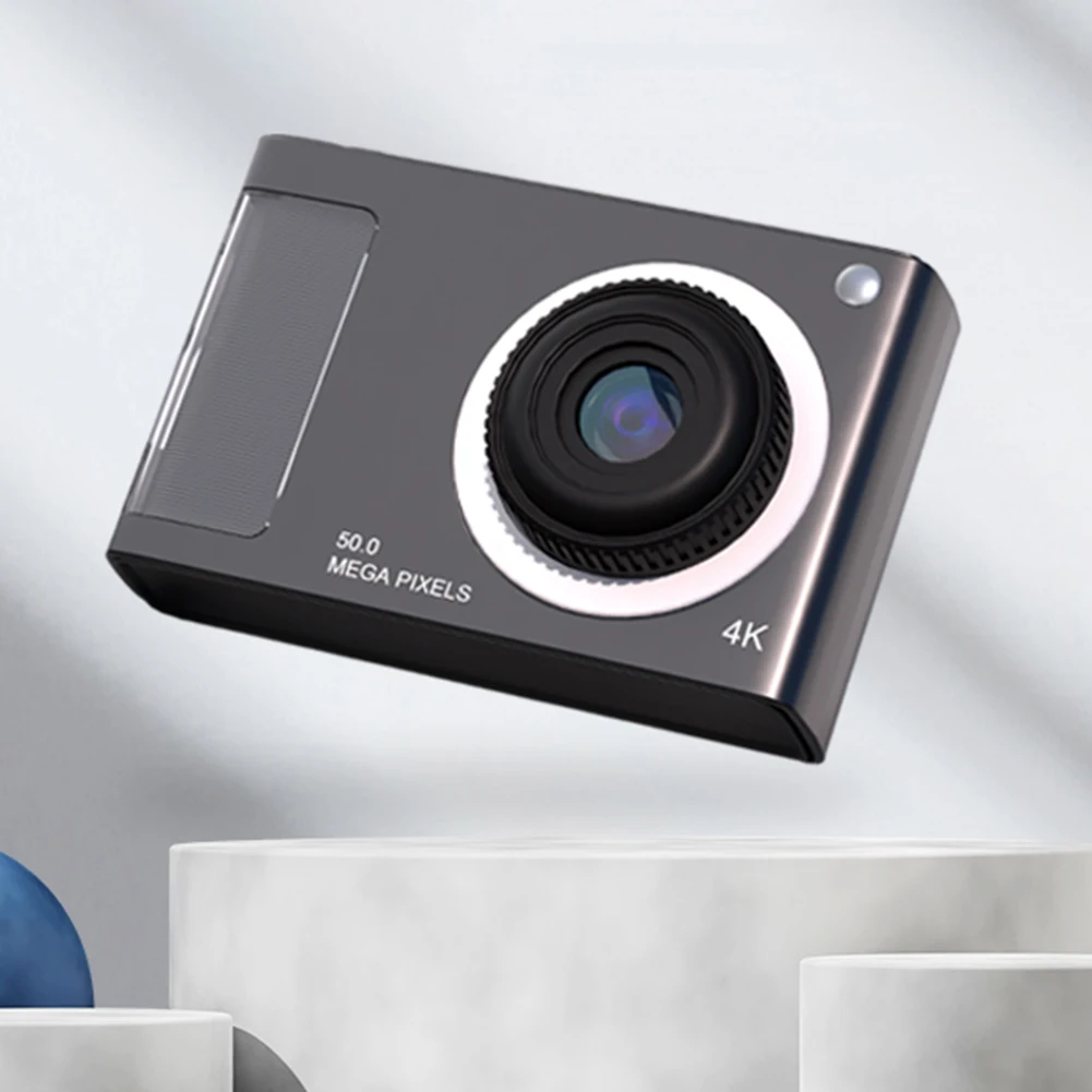 흔들림 방지 HD 디지털 카메라, 필라이트 포함, 48MP, 2.4 인치 IPS 디스플레이, 16X 줌, 4K 비디오 카메라, 어린이 학생 청소년용