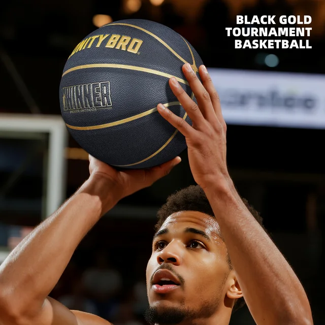 PU Composite Basketball Size7 Outdoor Indoor Match Training Ball For Youth Women Men Standard Basketball Black Gold High Quality 3