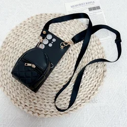 Chic Crossbody Lanyard Wallet Case with Card Slots and Soft Finish for Mi 17T Pro (Black)
