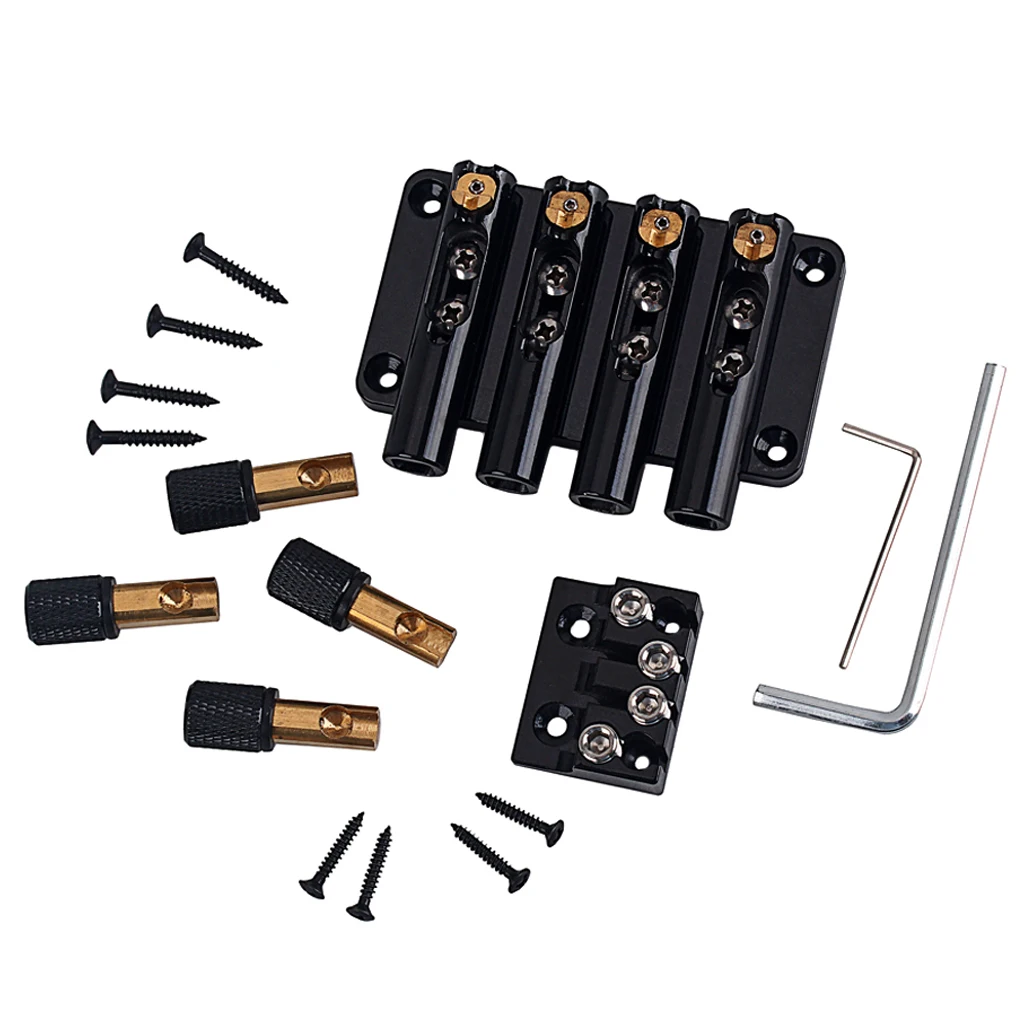 

Бас-мост без головы, 4 струны, гитарный мост Tremolo для бас-гитары, запчасти для электрогитары без головы, музыкальный инструмент