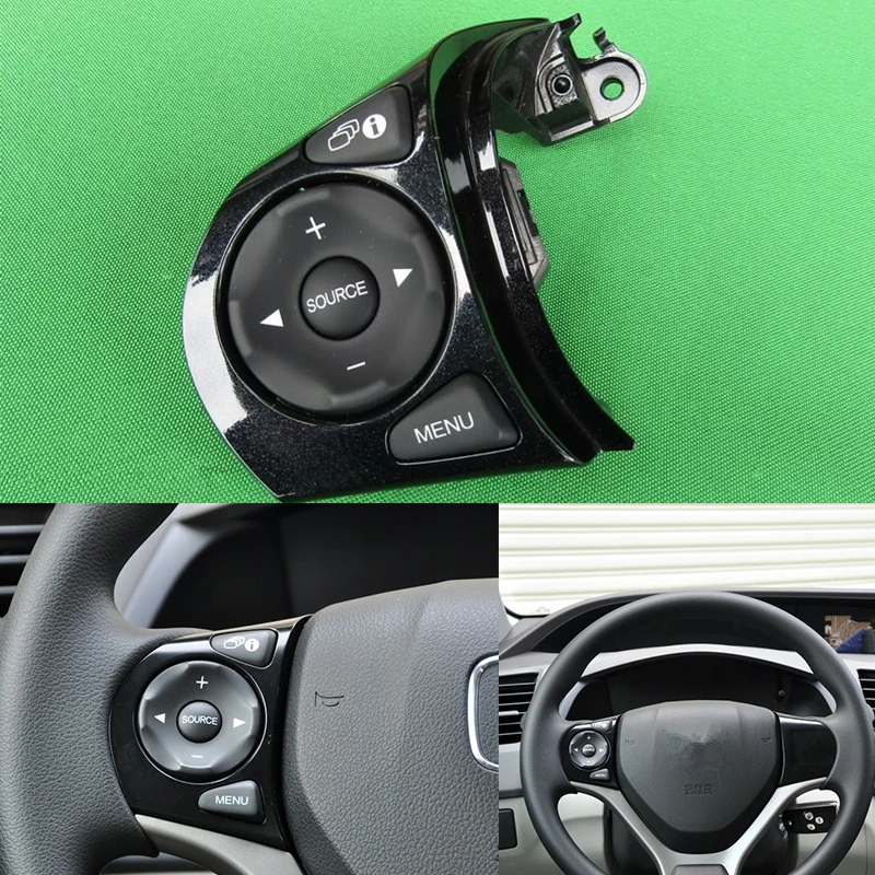 35880 TR0 A02 Car Steering Wheel Audio Control Switch Multifunction Button For Honda Civic 2012
