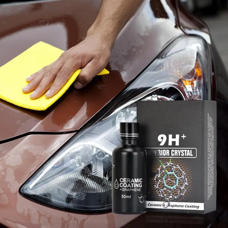 

Nano Ceramic Coating for Cars 9H Graphene Anti Scratch Coating Agent with Sponge Anti UV Auto Detailing Kit for Protective Layer