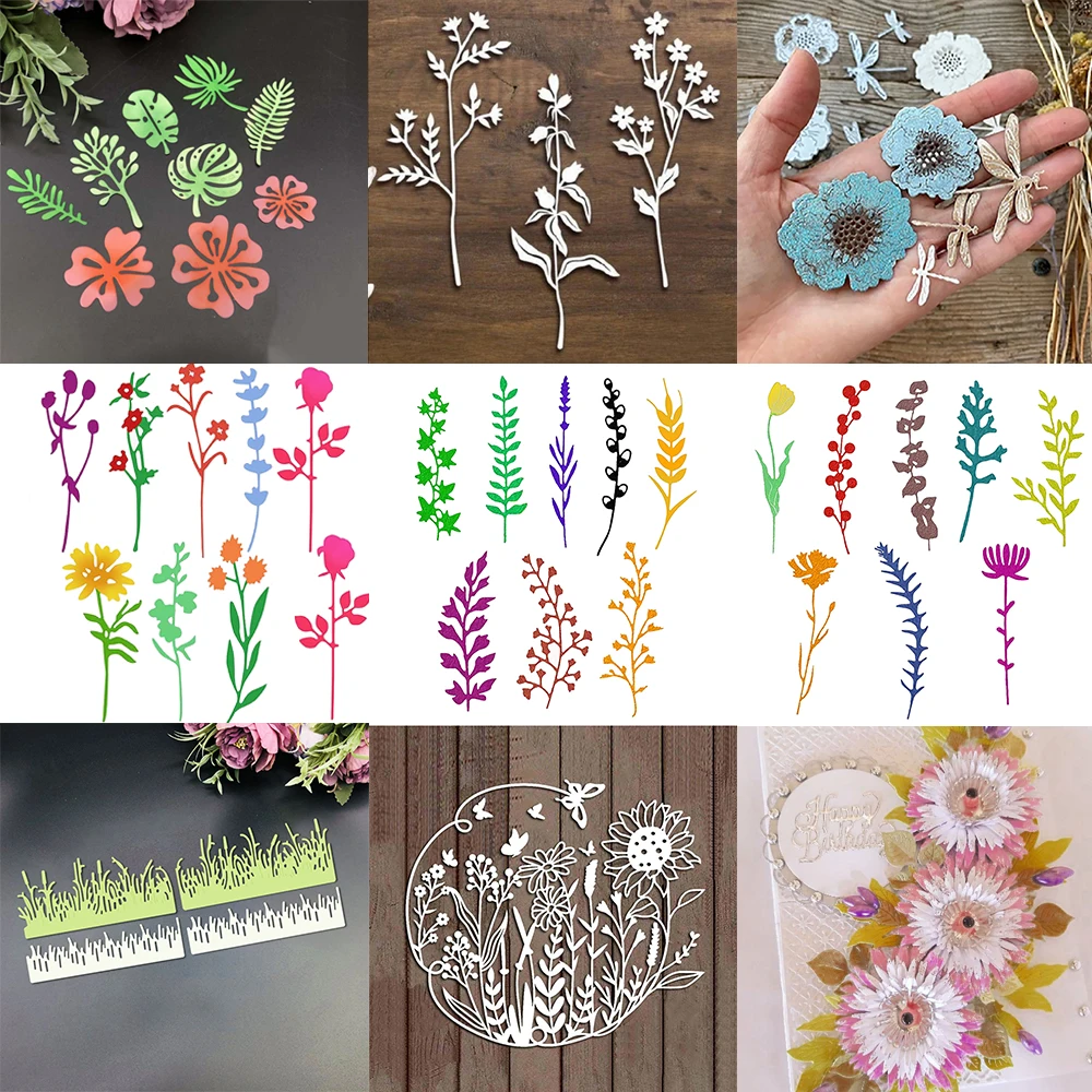 Matrices De Découpe En Métal, Papier D'Halloween, Arbre De Noël 3D