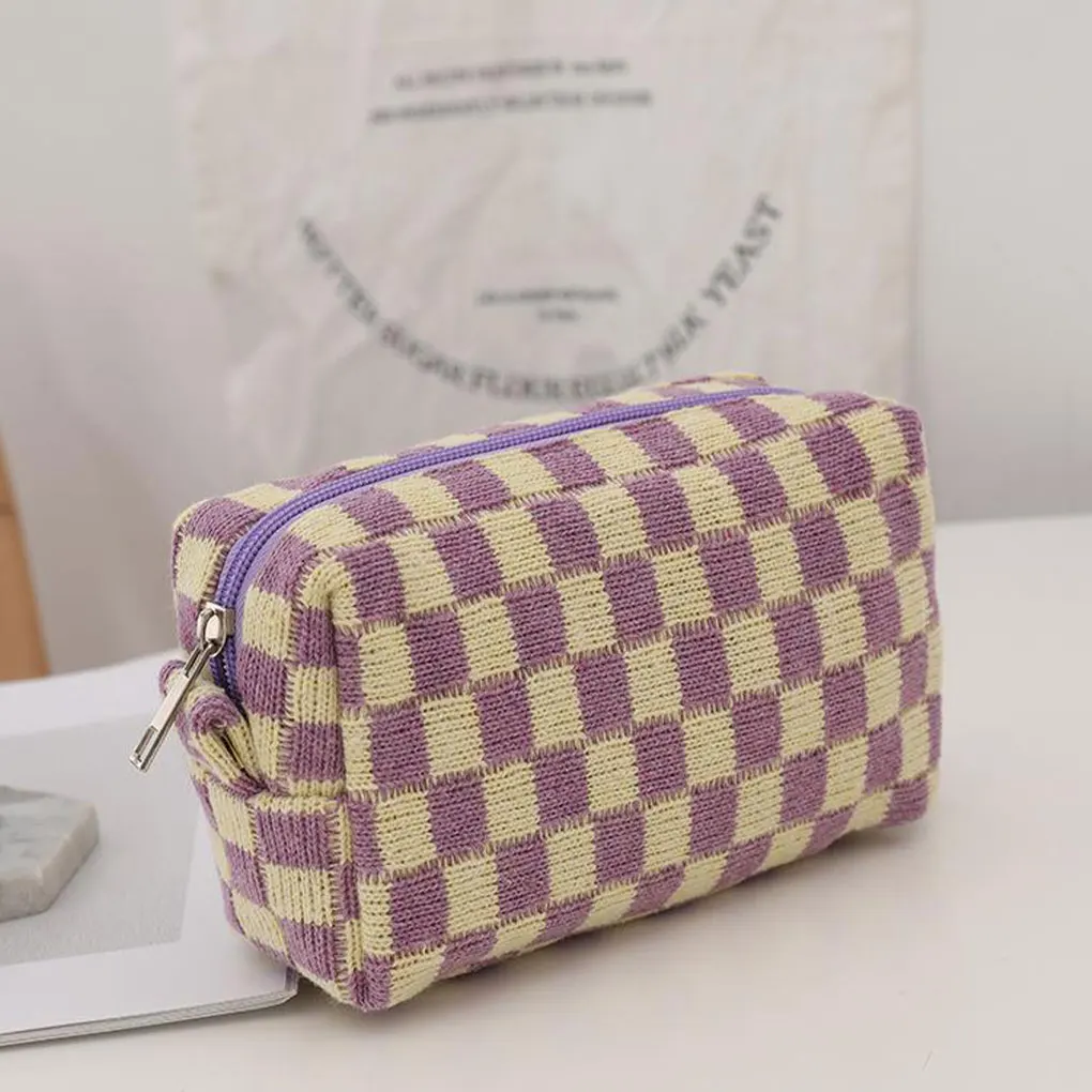 

2/3/5 Plush Travel In Style With Durable And Practical Makeup Bag Portable Toilet Storage Bag Cosmetic Bag pinky white