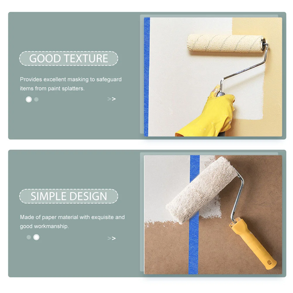 손으로 찢어진 마스킹 테이프, 공예용 컬러 덕트 페이퍼, 4 롤