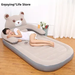 Colchón inflable individual para el hogar, cama gruesa portátil para exteriores, cojín de aire