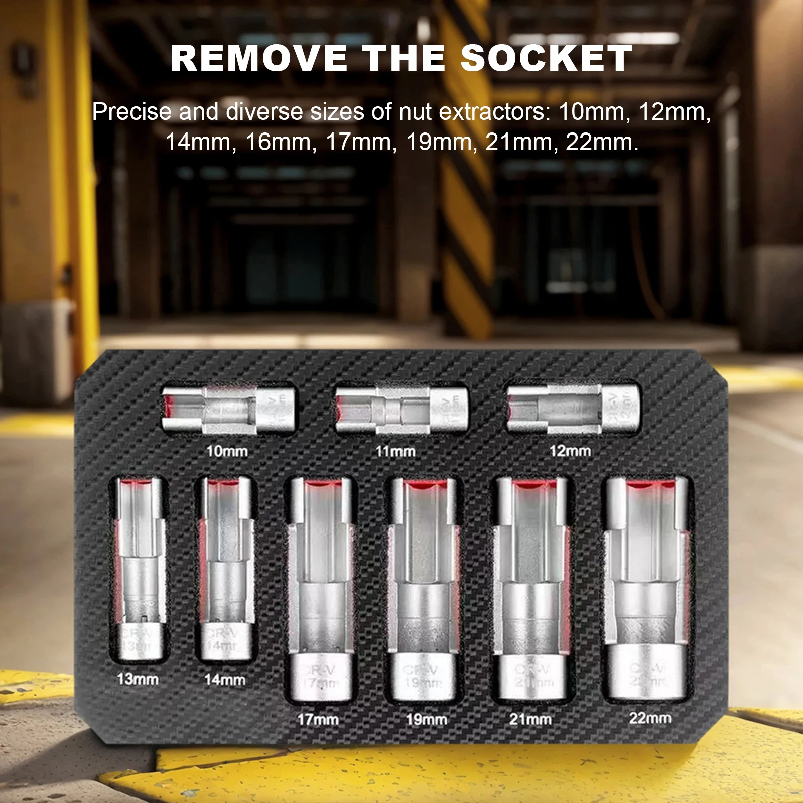 9 Pieces Oil Pipe Car Wrench Removal Tool Kit Oil Pressure Sending Unit Removal Kit Oxygen Sensor Removal Socket Tool